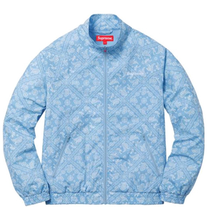 [XL] 슈프림 18SS 반다나 트랙 자켓 라이트 블루