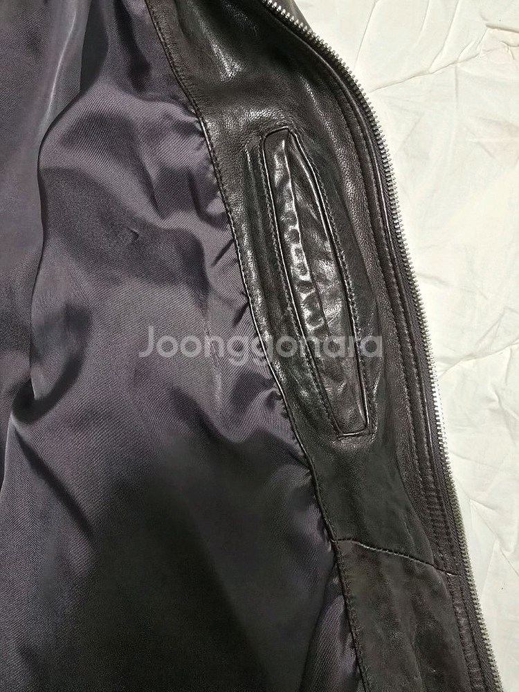 AND Z 이태리 베지터블 양가죽 자켓 (라이딩 자켓--3