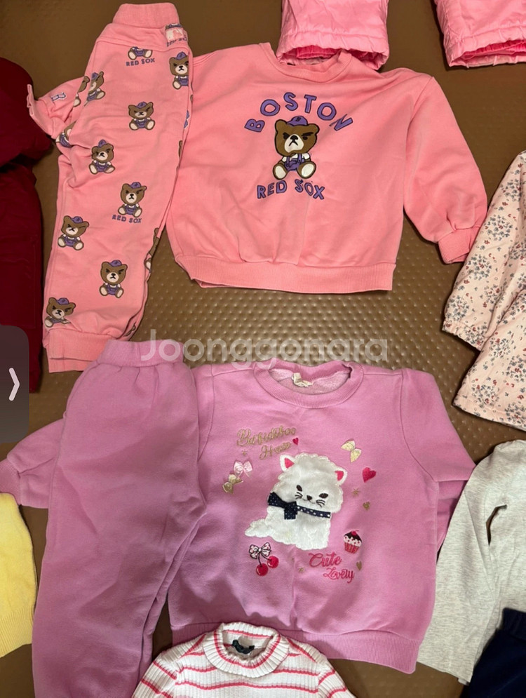 110사이즈 폴로 패딩 카터스 스키복세트 베네통 원피스 와 투피스 등 여아 옷--3