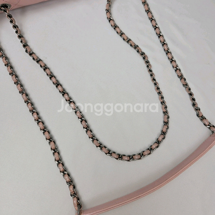 샤넬 미듐 카프스킨 크로스백--7