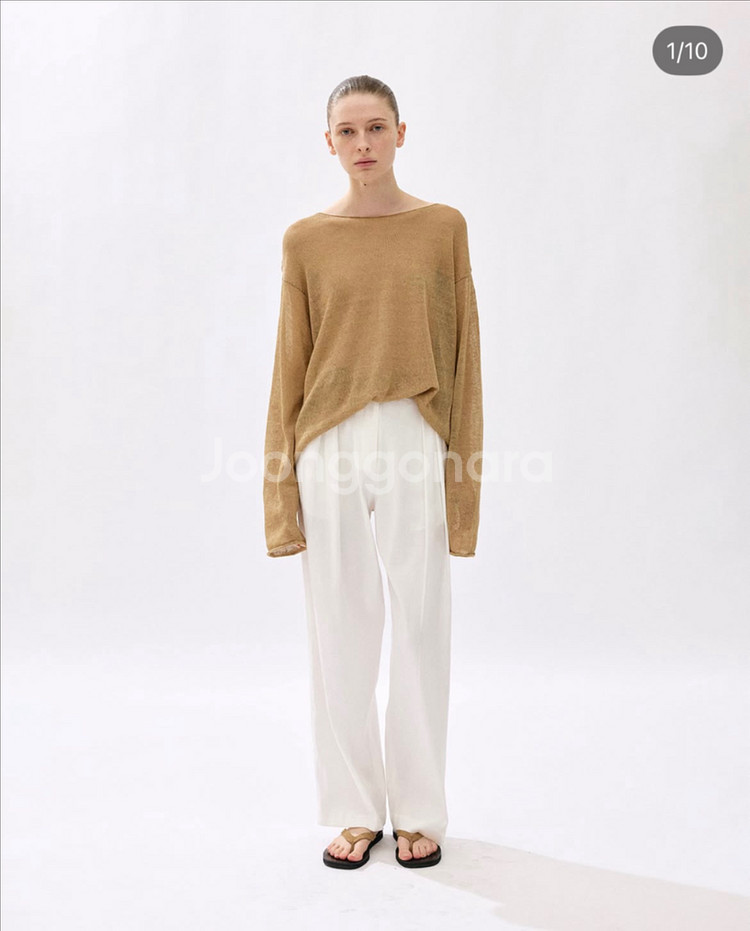 알투더블유 리넨 롱니트--0