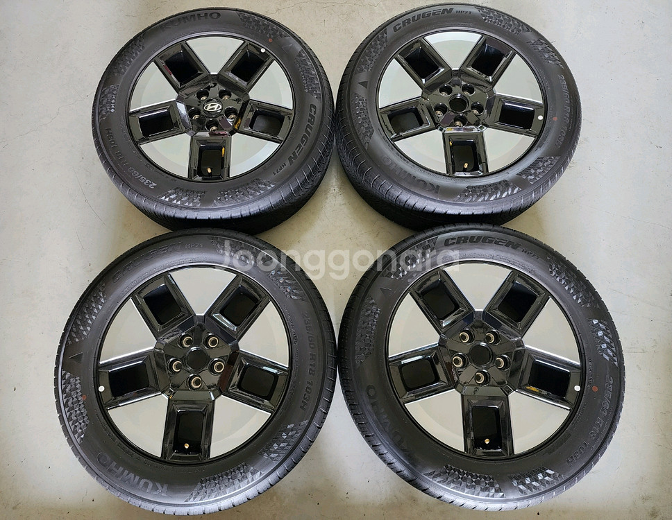 디올뉴 싼타페 mx5 임판 18인치 휠타이어, 금호 235 60 18--0