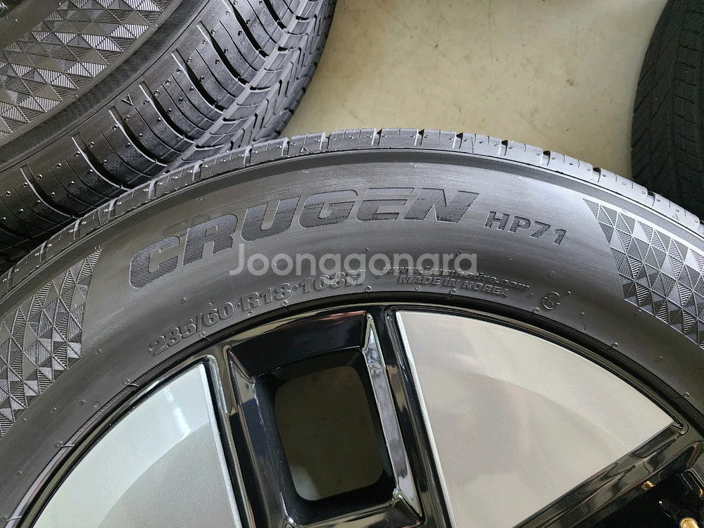 디올뉴 싼타페 mx5 임판 18인치 휠타이어, 금호 235 60 18--7