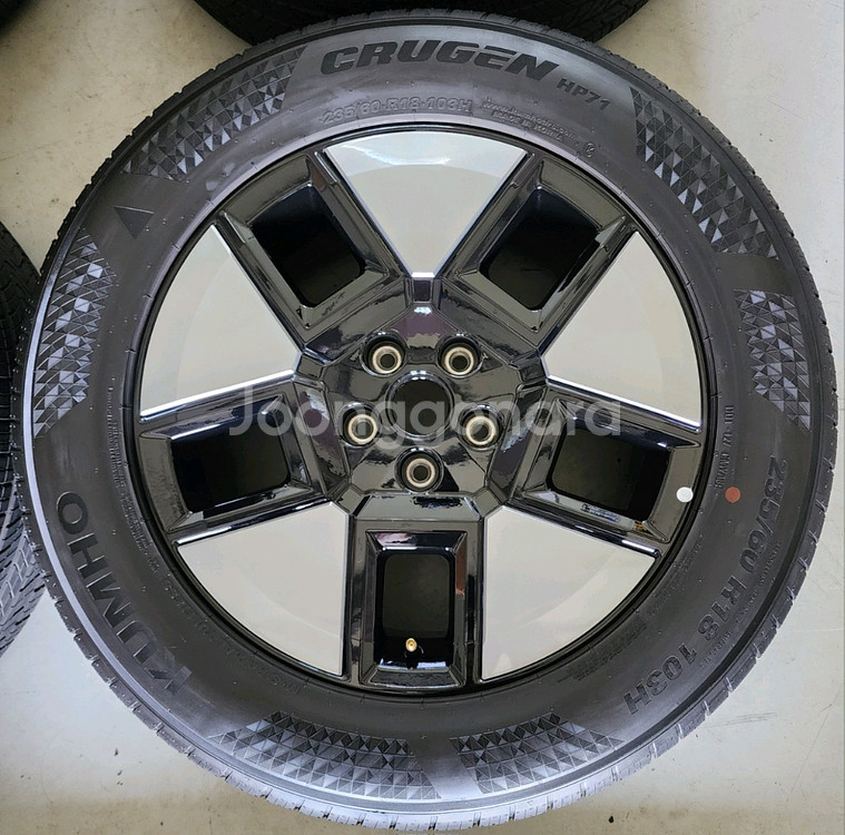 디올뉴 싼타페 mx5 임판 18인치 휠타이어, 금호 235 60 18--4