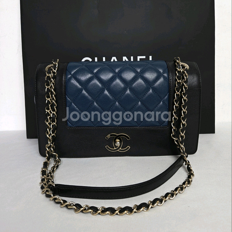 샤넬 마드모아젤 플랩백 쉽스킨--0
