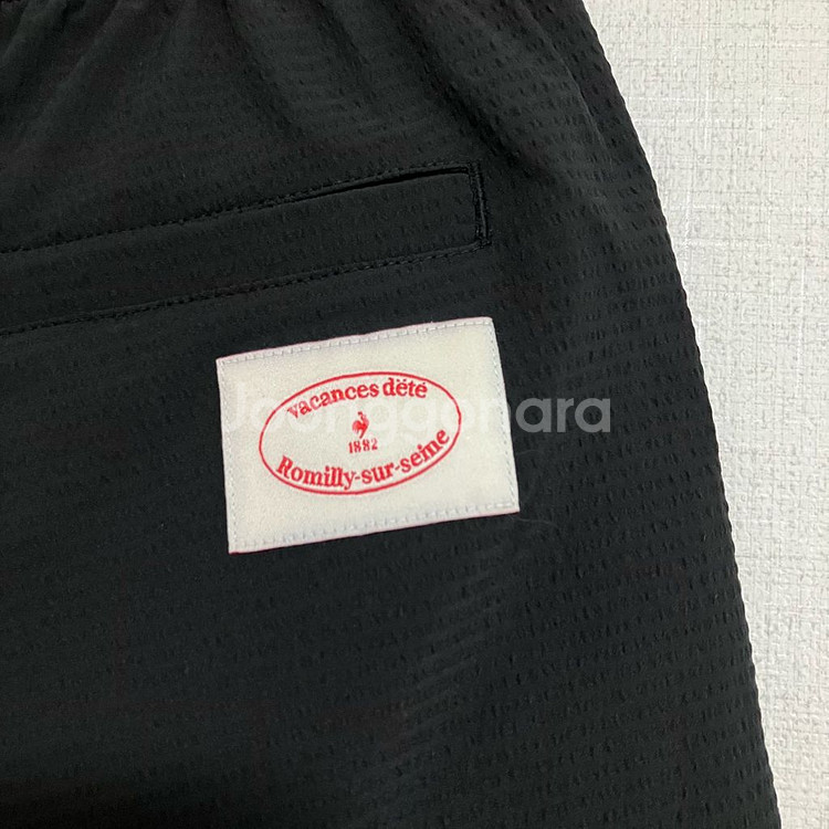 르꼬끄 스포르티브 트레이닝 반바지 블랙 (85)--5