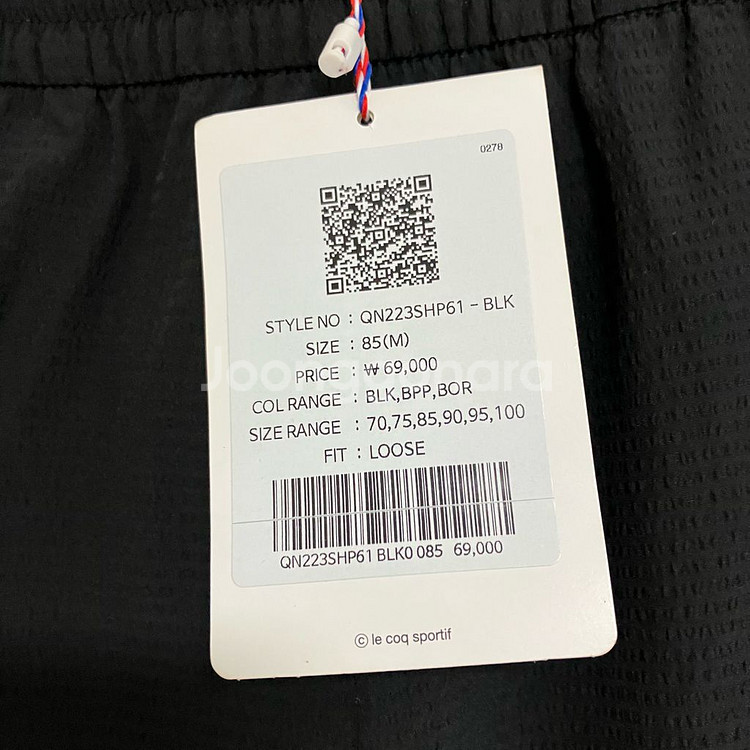 르꼬끄 스포르티브 트레이닝 반바지 블랙 (85)--7