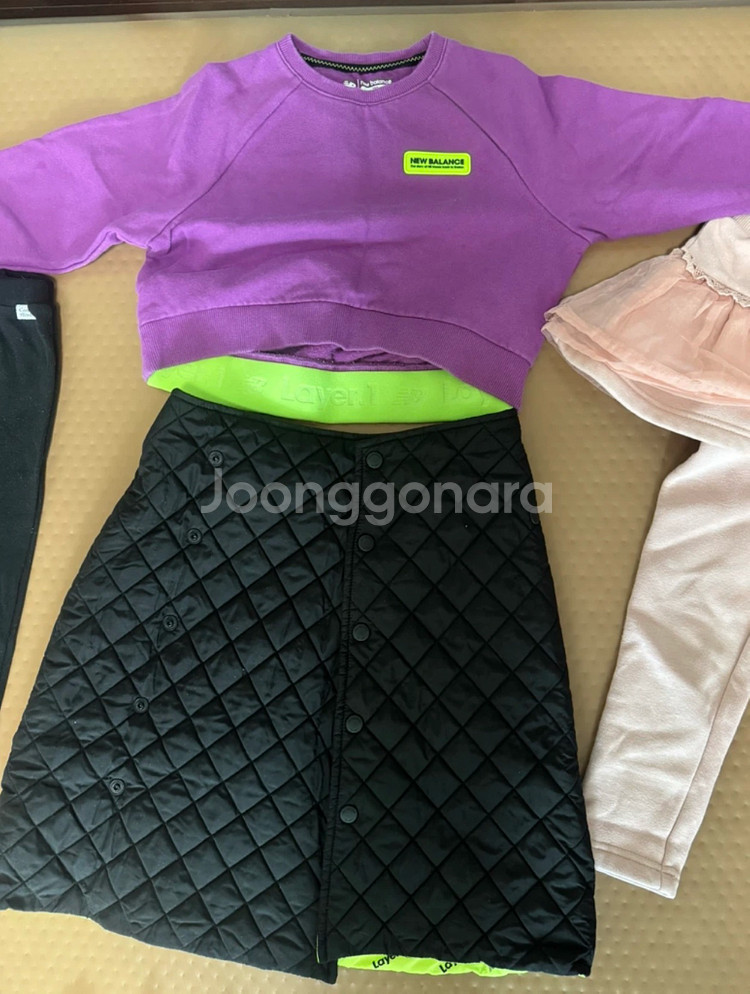 120사이 여아 옷 뉴발 크롭 원피스 뉴발 상하복 기모바지 등--2