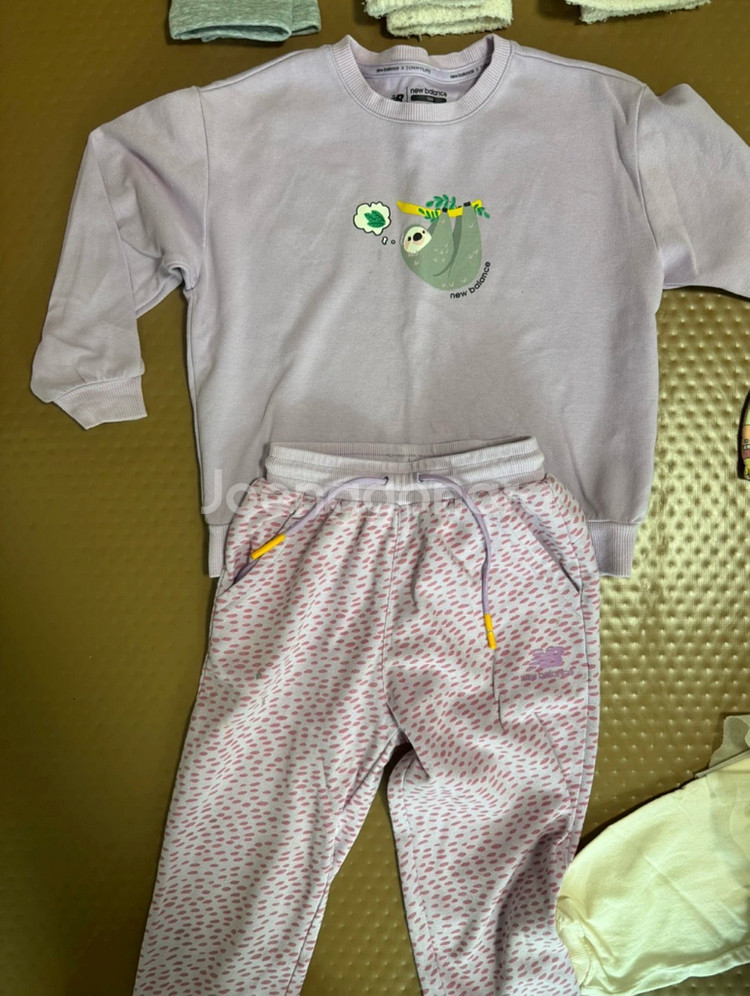 120사이 여아 옷 뉴발 크롭 원피스 뉴발 상하복 기모바지 등--4