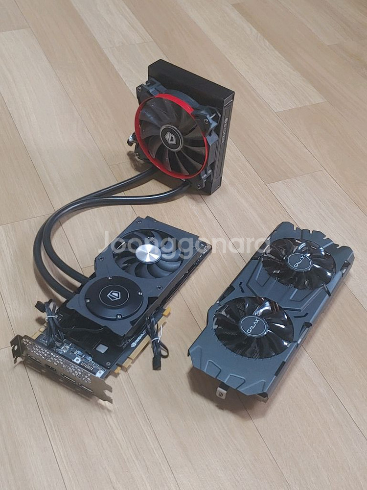 갤럭시 GTX 1080Ti 일체형 수냉 (풀박스) 팝니다.--1