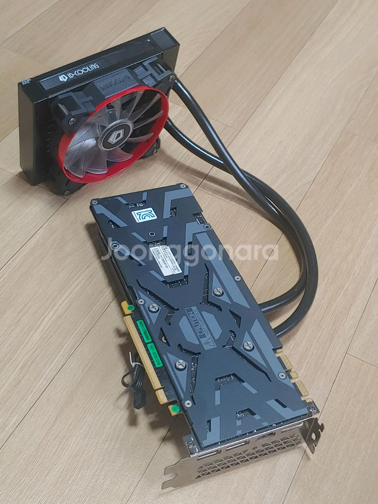 갤럭시 GTX 1080Ti 일체형 수냉 (풀박스) 팝니다.--3