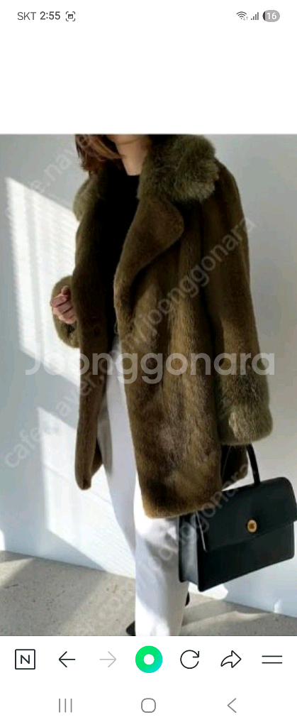 밍크퍼 롱코트--3
