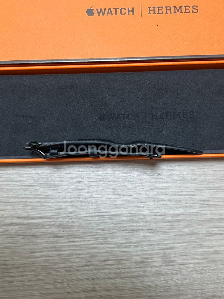 애플워치 에르메스 누아르 스트랩 45mm--6