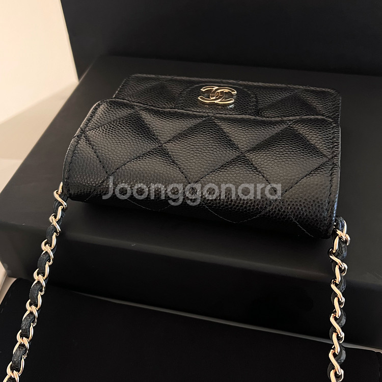 [S+급/정품] 샤넬 클래식 플랩 체인 아코디언 지갑 크로스백 가방--4