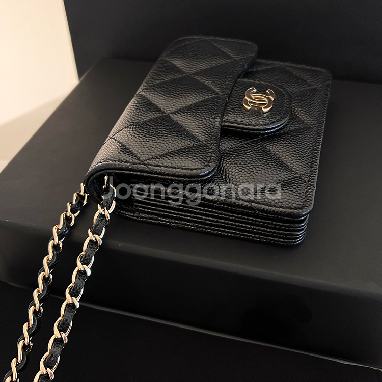 [S+급/정품] 샤넬 클래식 플랩 체인 아코디언 지갑 크로스백 가방--3