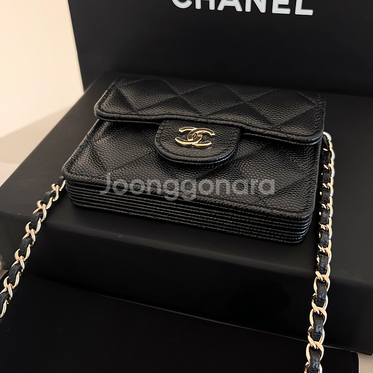 [S+급/정품] 샤넬 클래식 플랩 체인 아코디언 지갑 크로스백 가방--2