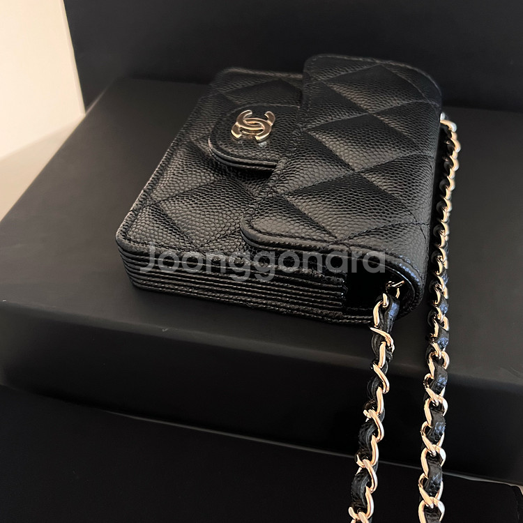 [S+급/정품] 샤넬 클래식 플랩 체인 아코디언 지갑 크로스백 가방--5