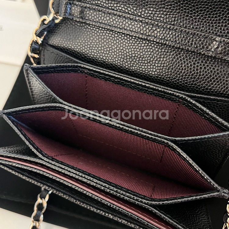 [S+급/정품] 샤넬 클래식 플랩 체인 아코디언 지갑 크로스백 가방--8