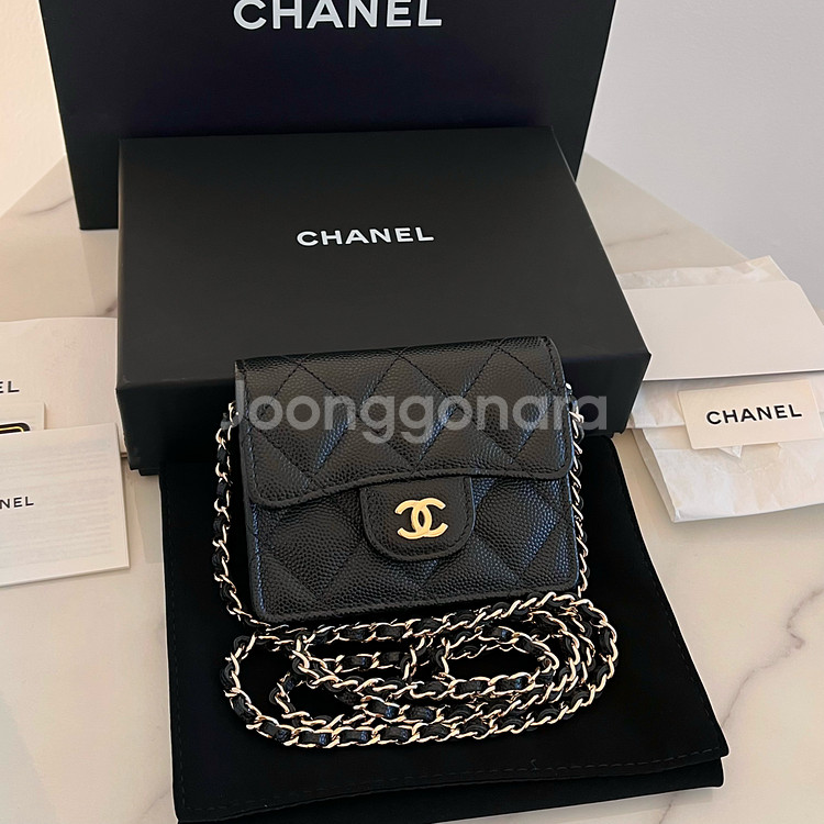 [S+급/정품] 샤넬 클래식 플랩 체인 아코디언 지갑 크로스백 가방--9