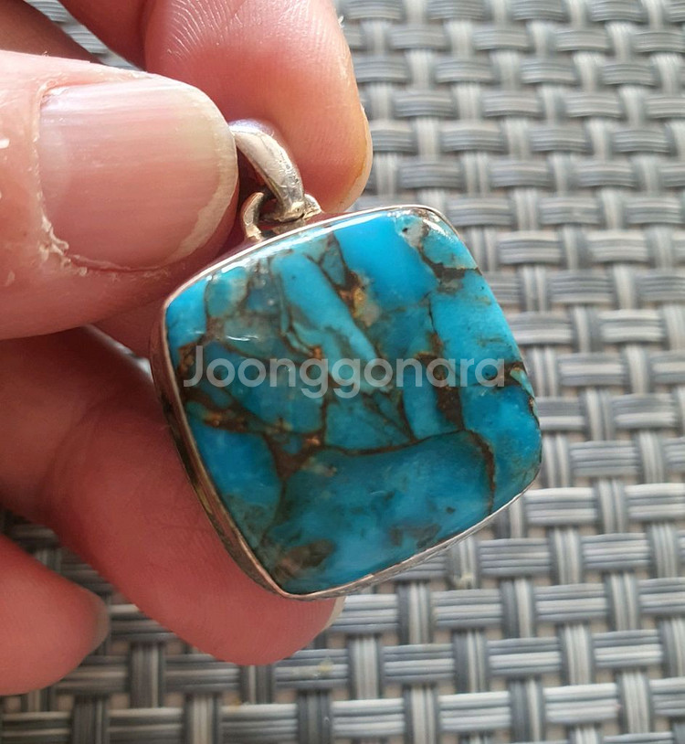 은수공예 AAA 코퍼 터키석 펜던트 (이란 코퍼인터키석--1