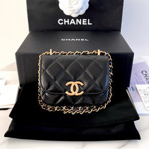 [S+급/정품] 샤넬 23A 미니 체인백 플랩 월릿 가방 AP3372