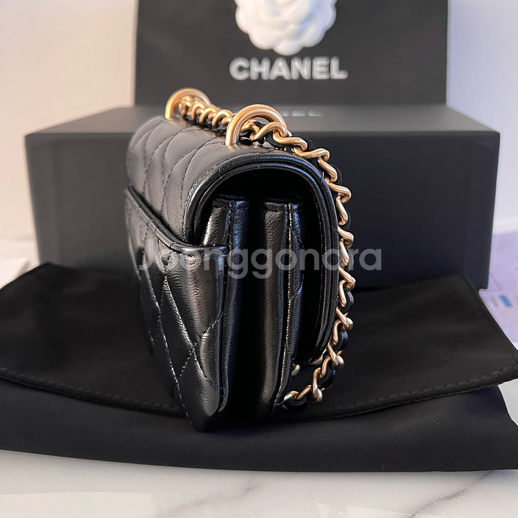 [S+급/정품] 샤넬 23A 미니 체인백 플랩 월릿 가방 AP3372--5