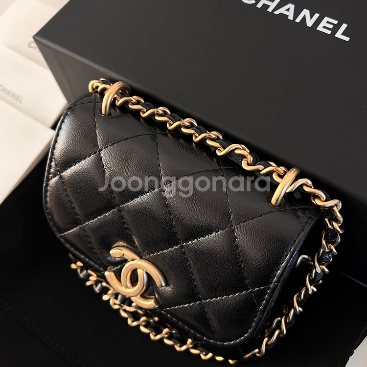 [S+급/정품] 샤넬 23A 미니 체인백 플랩 월릿 가방 AP3372--2