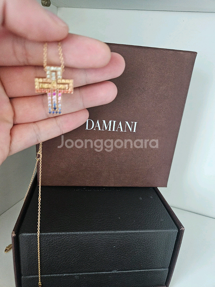 다미아니 목걸이(레인보우)--1