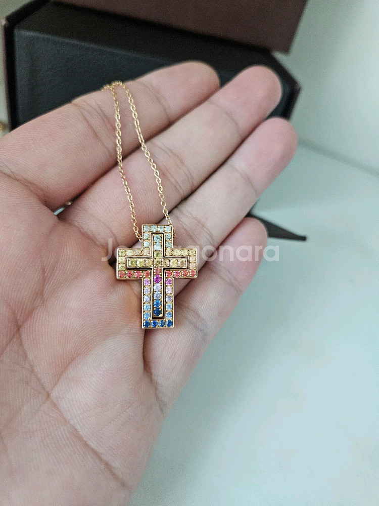 다미아니 목걸이(레인보우)--0