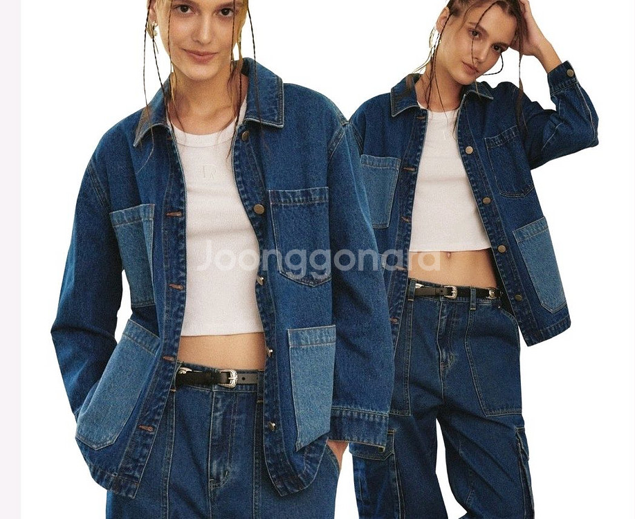 디아레 데님 셔츠 청자켓--0