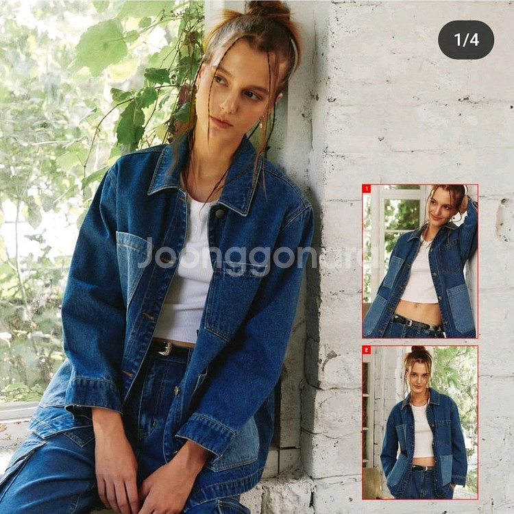 디아레 데님 셔츠 청자켓--3