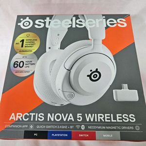 스틸시리즈 아크티스 노바5 화이트 미사용 새제품