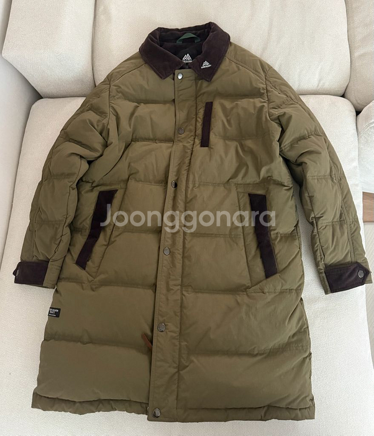 그레고리 코듀로이 패딩 xl 사이즈 반택포함--0