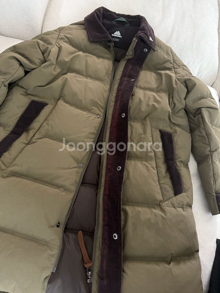 그레고리 코듀로이 패딩 xl 사이즈 반택포함--2