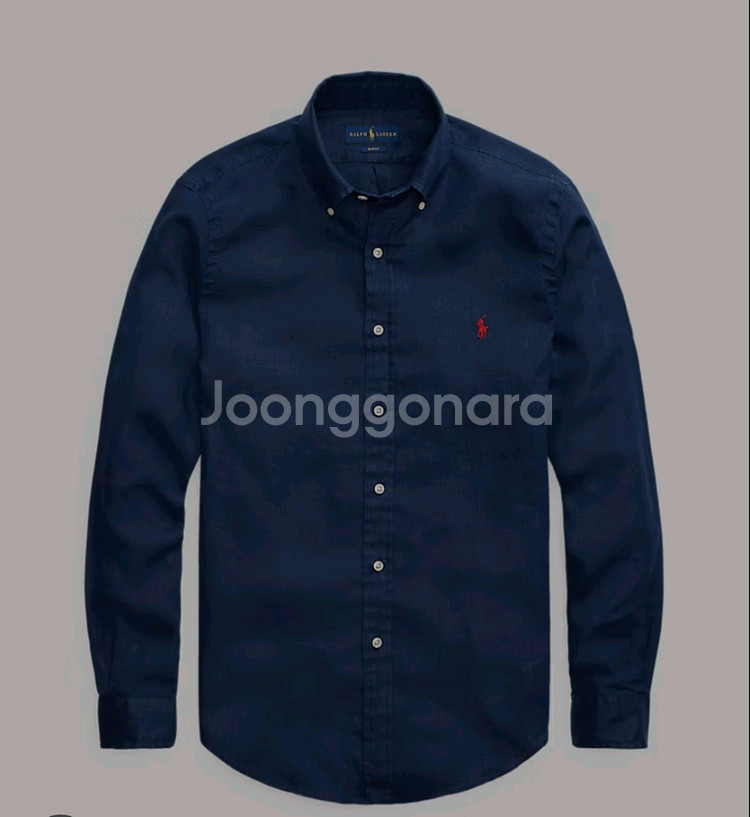 폴로 린넨 셔츠 네이비 s사이즈 판매합니다. 리넨 남방--0
