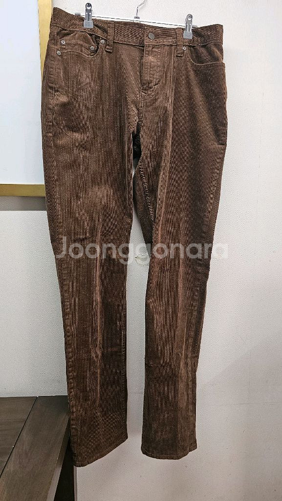 브라운 코듀로이 팬츠--0