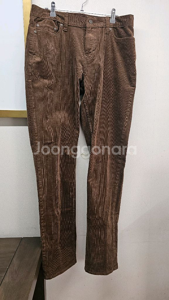 브라운 코듀로이 팬츠--1