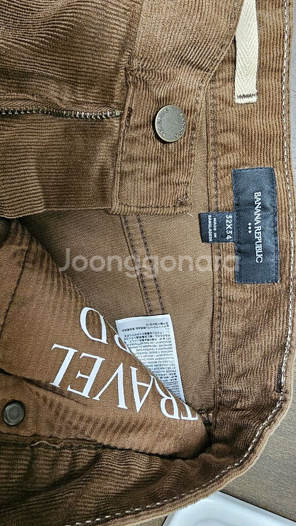 브라운 코듀로이 팬츠--3