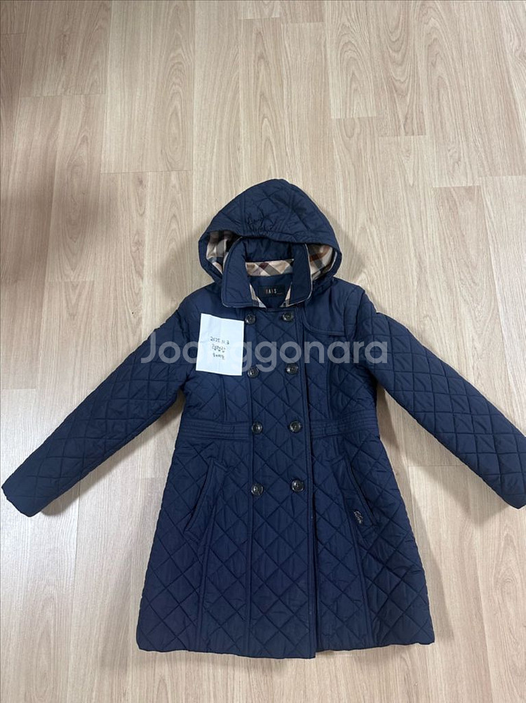 여아 퀼팅 롱코트--0