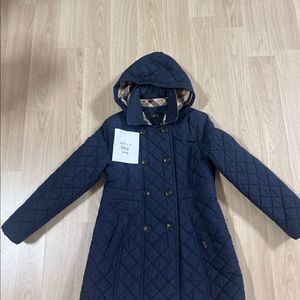 여아 퀼팅 롱코트