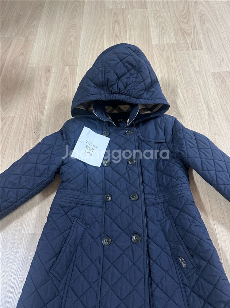 여아 퀼팅 롱코트--2