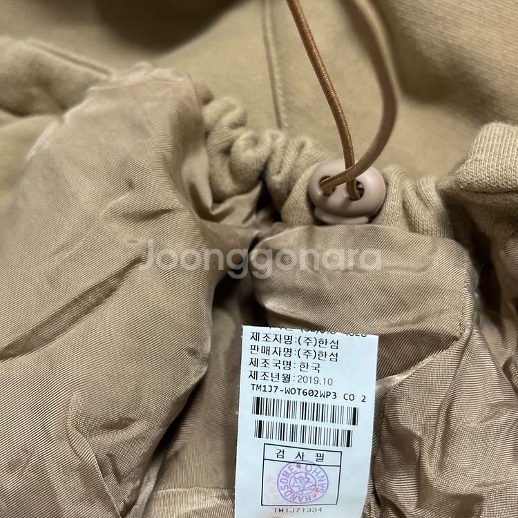 [한섬] 타임 누빔 후드집업 자켓--7