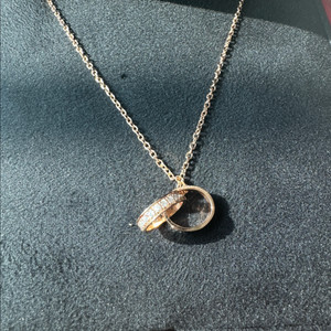 베이비러브 스타일 다이아 목걸이 18k