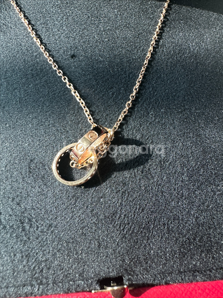 베이비러브 스타일 다이아 목걸이 18k--1