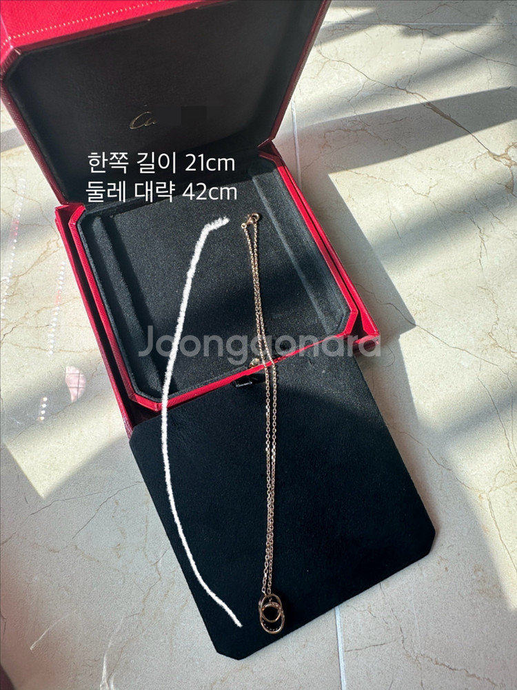 베이비러브 스타일 다이아 목걸이 18k--2