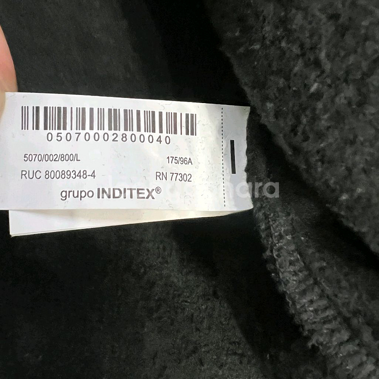 L) ZARA 자라 큐빅 스터드 오버핏 크롭 맨투맨티셔츠 맨투맨티--5