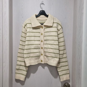 스트라이프 니트 가디건