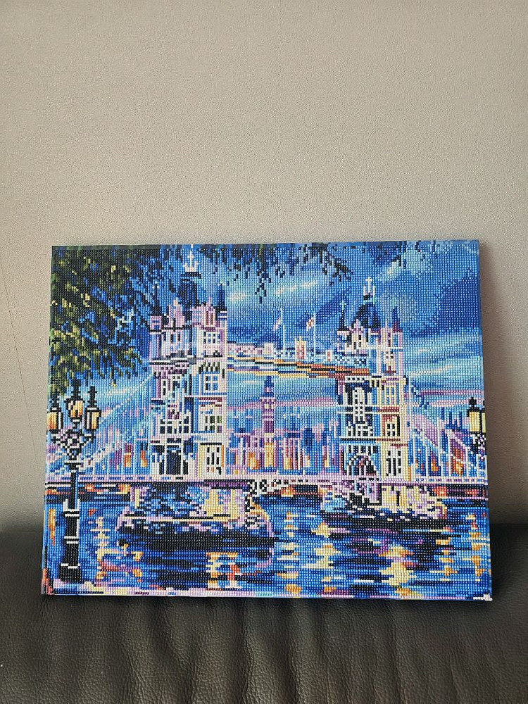 인테리어액자 보석십자수 완성품 팝니다--0