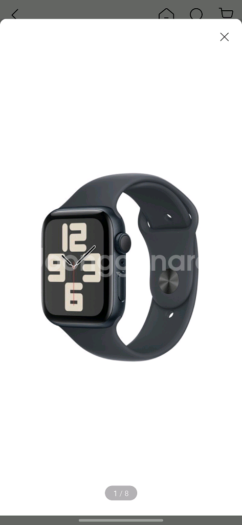 애플워치 SE2 44mm 미드나이트 GPS 미개봉 새제품--0