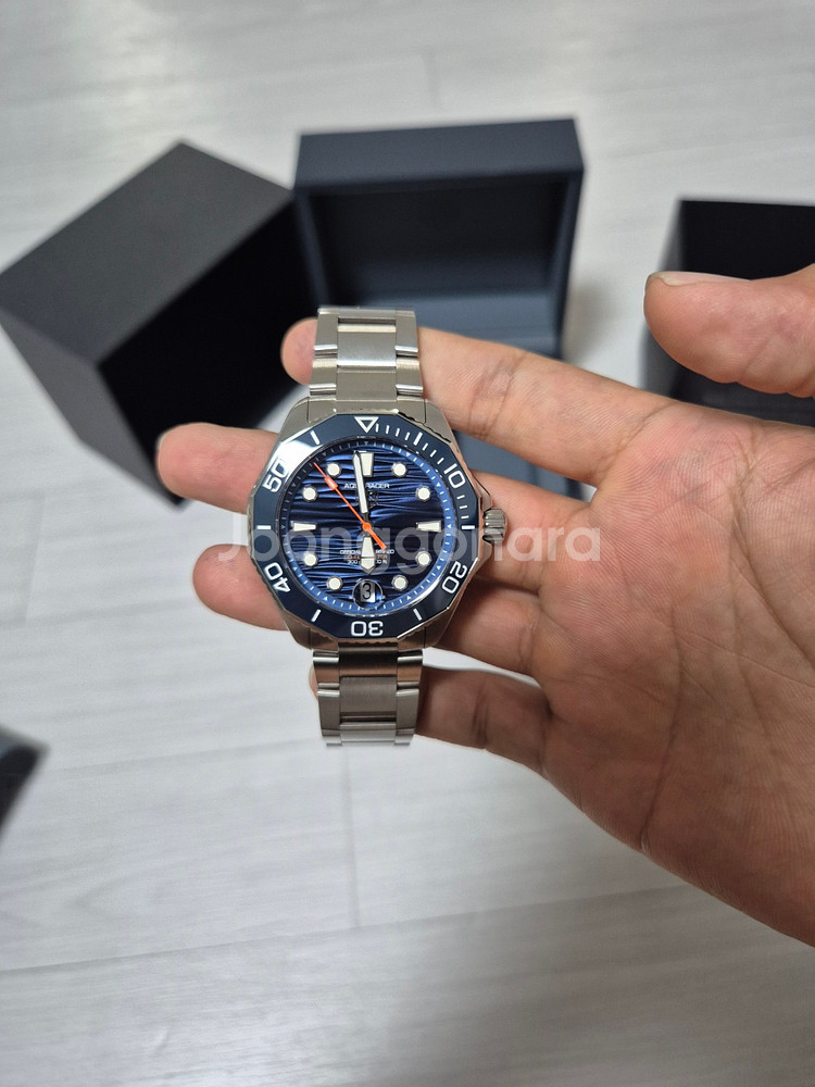 태그호이어 아쿠아레이서 청판 42mm 풀박스--1